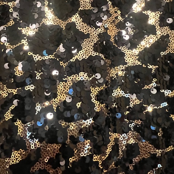 Dress the Population silver and black v back dress - Picture 7 of 8